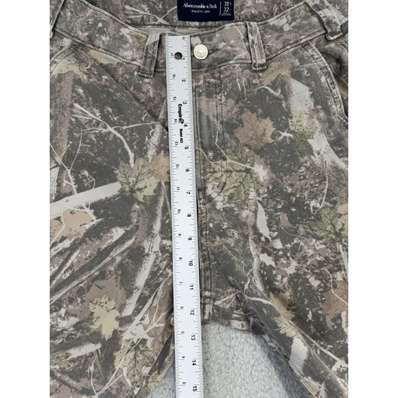 Abercrombie & Fitch Athletic Loose Workwear Camo Pants Carpenter Size 31x32(28) - Picture 5 of 14